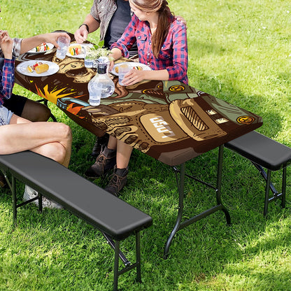 Dead Welder Print Picnic Table Cover