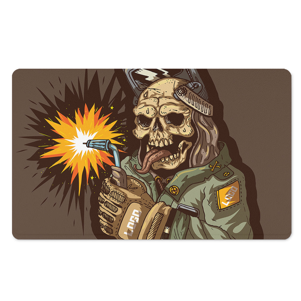 Dead Welder Print Polyester Doormat