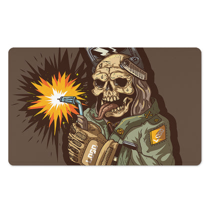 Dead Welder Print Polyester Doormat