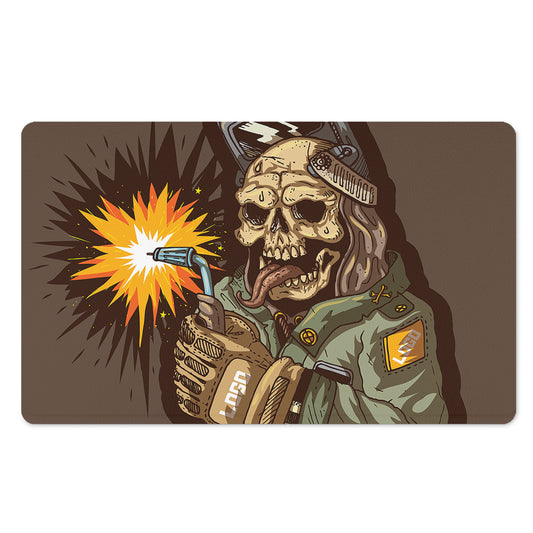 Dead Welder Print Polyester Doormat