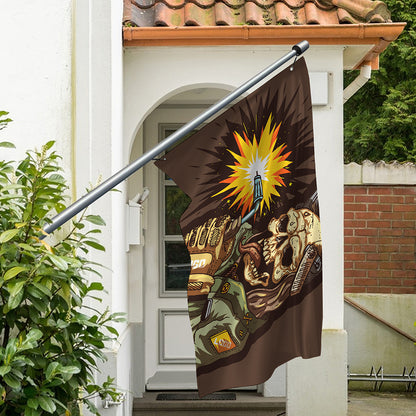 Dead Welder Print Polyester Flag