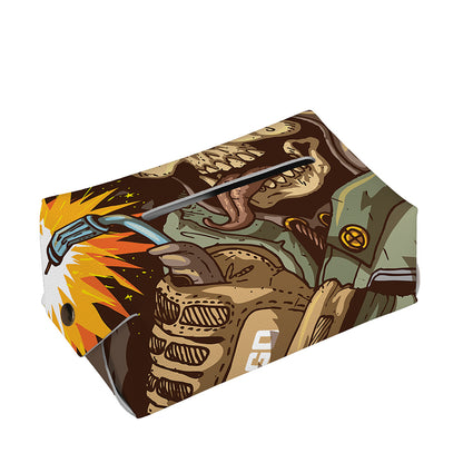 Dead Welder Print Rectangle Tissue Box Cover