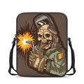 Dead Welder Print Rectangular Crossbody Bag