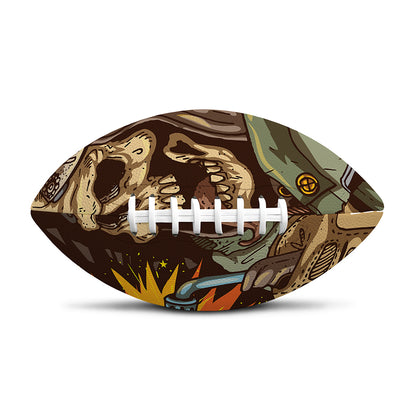 Dead Welder Print Rugby Ball