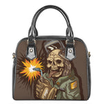 Dead Welder Print Shoulder Handbag
