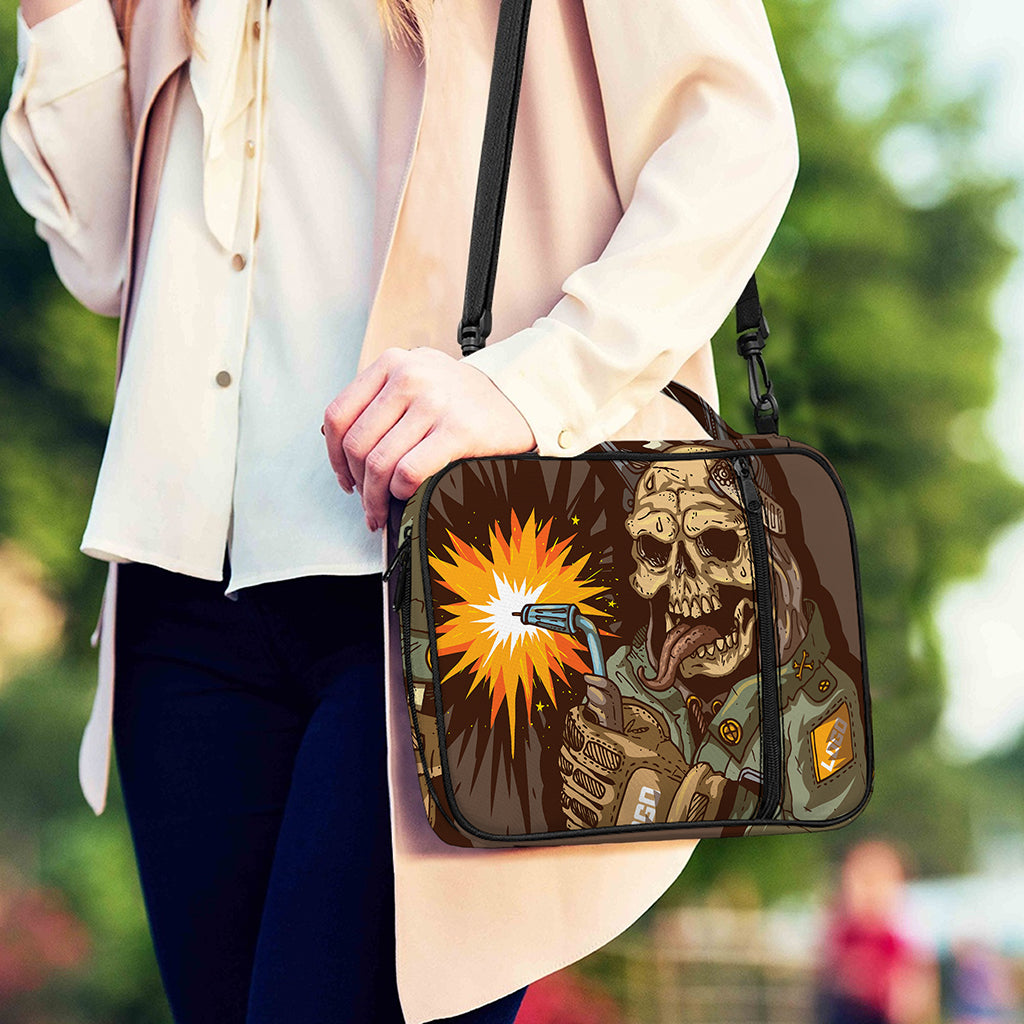 Dead Welder Print Shoulder Strap Bible Bag