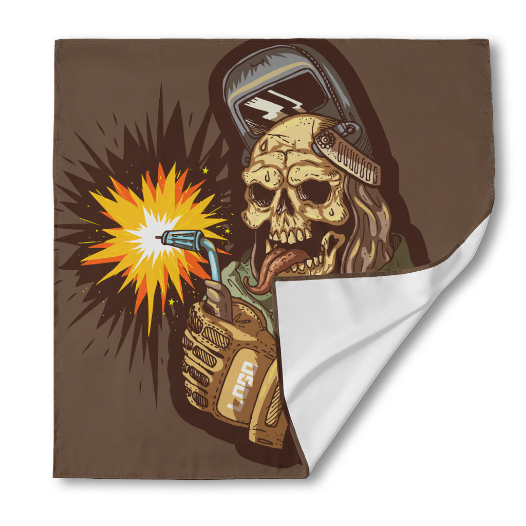 Dead Welder Print Silk Bandana