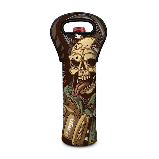 Dead Welder Print Single Neoprene Wine Tote