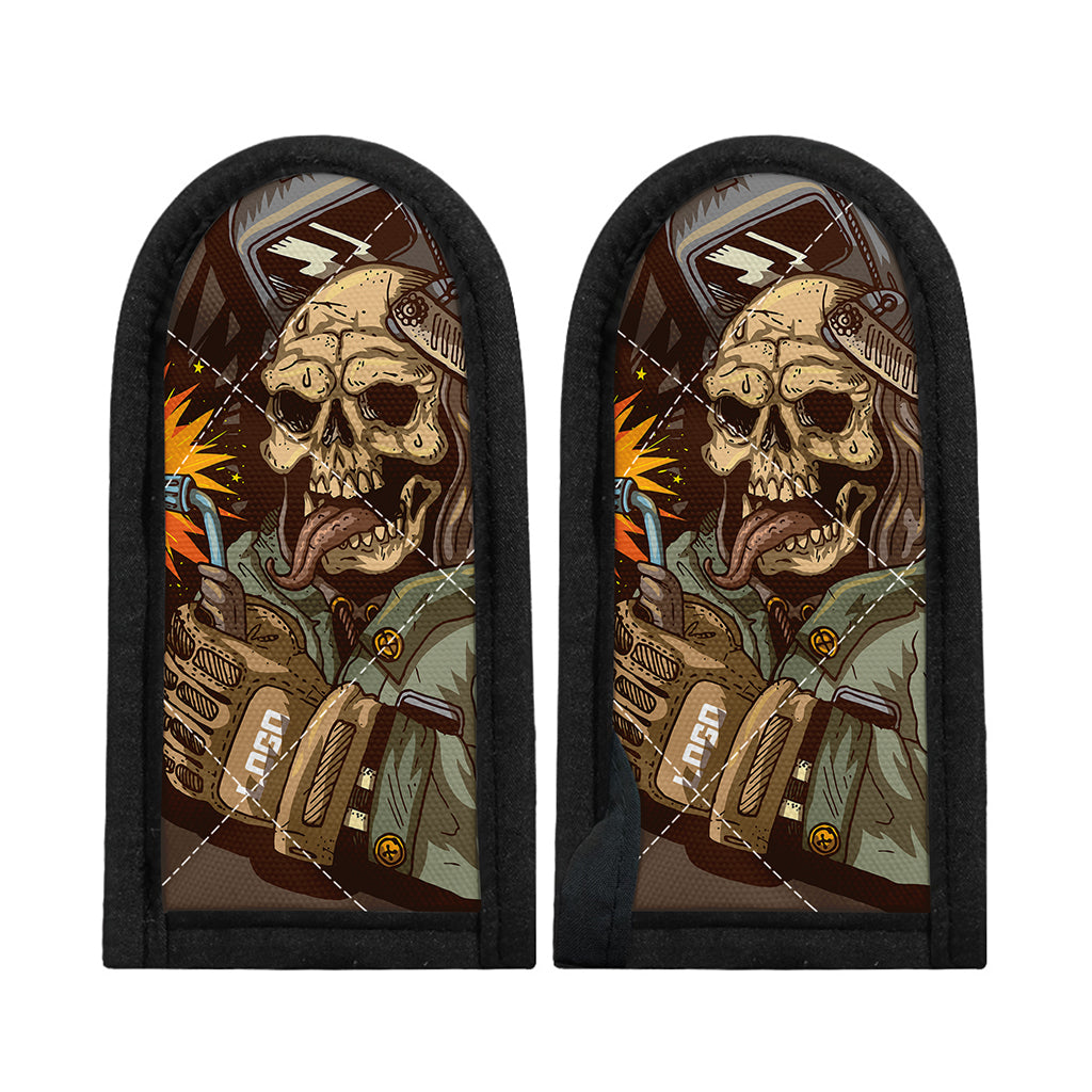 Dead Welder Print Skillet Handle Cover