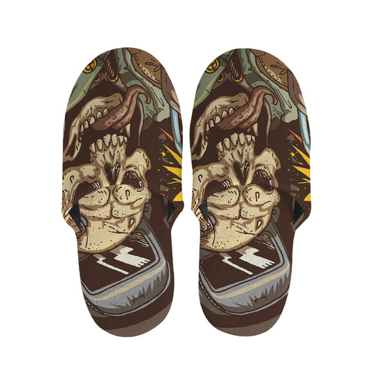 Dead Welder Print Slippers