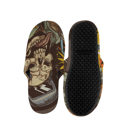 Dead Welder Print Slippers