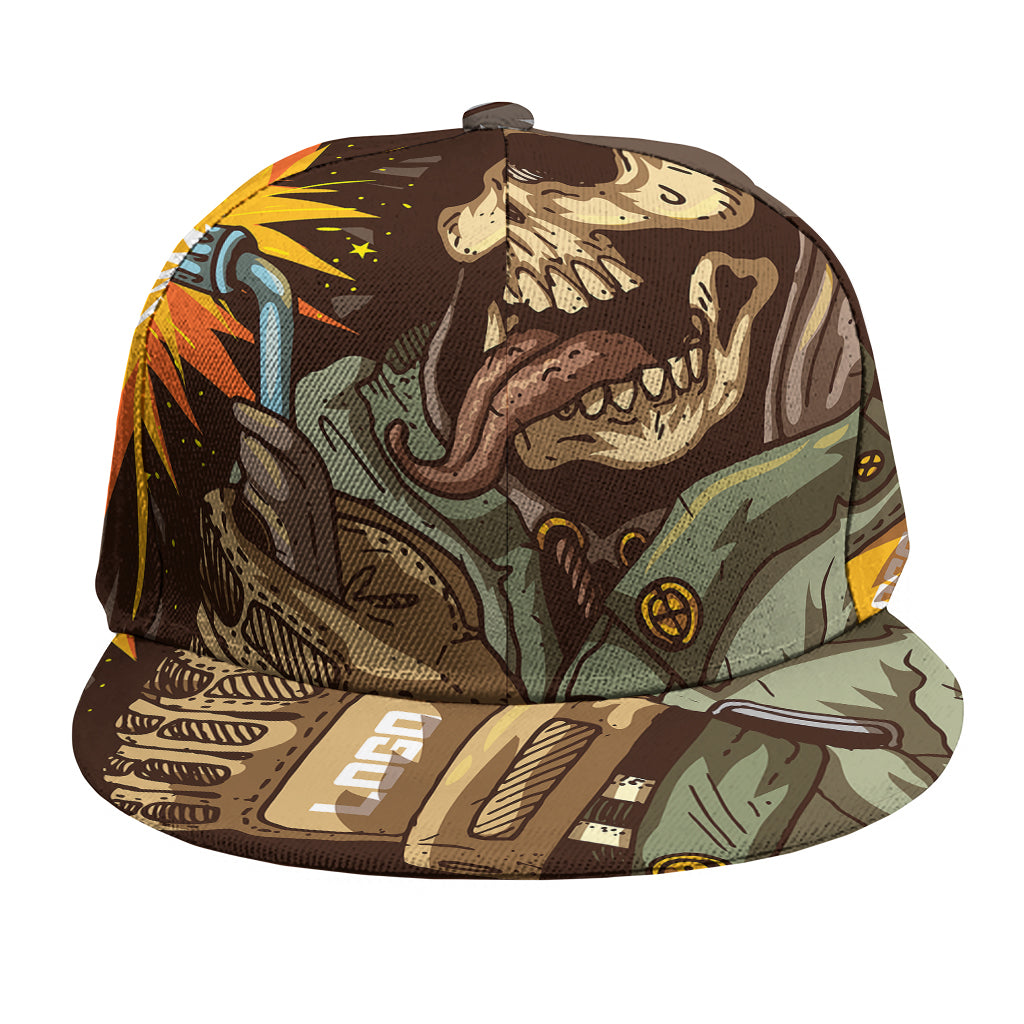 Dead Welder Print Snapback Cap