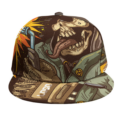 Dead Welder Print Snapback Cap