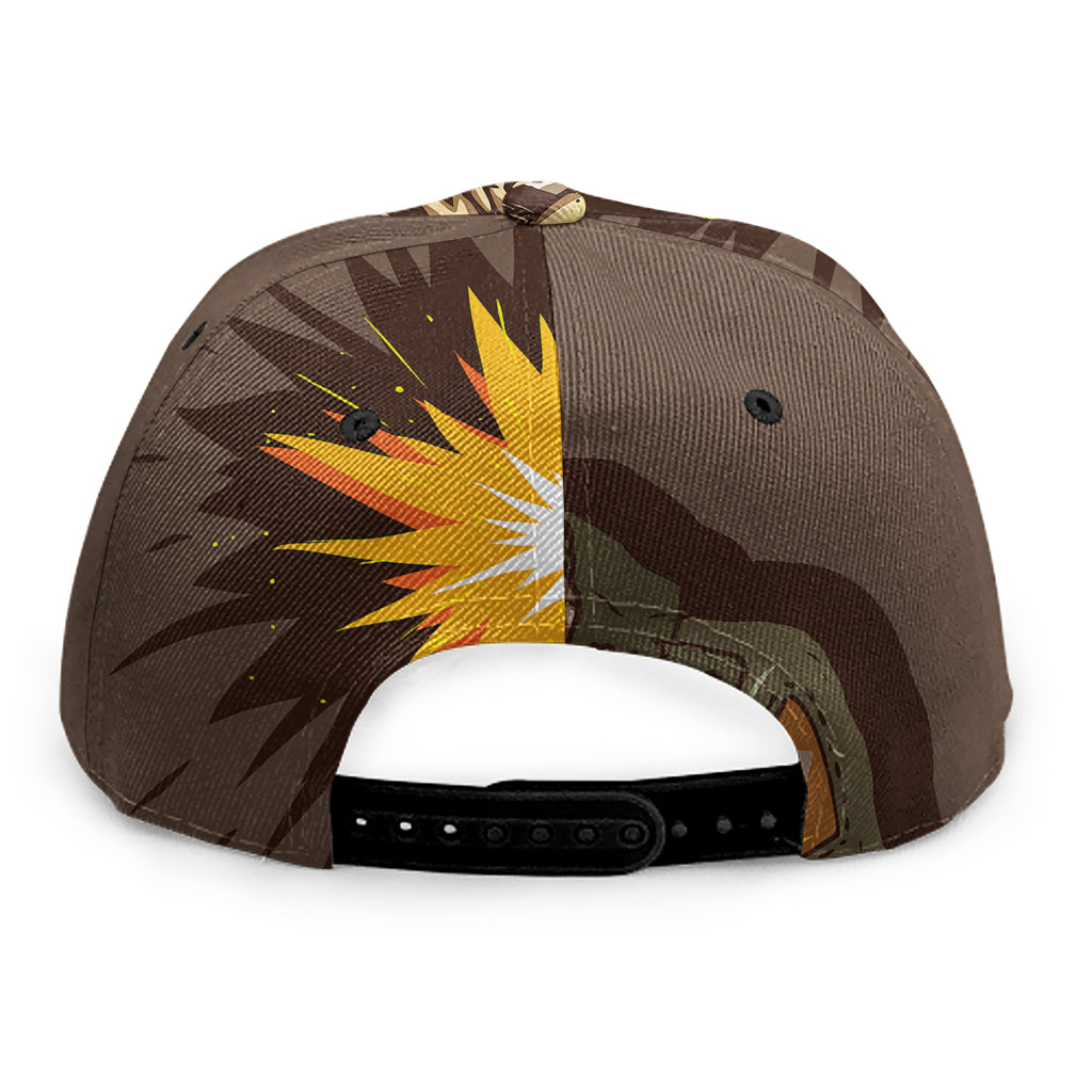 Dead Welder Print Snapback Cap