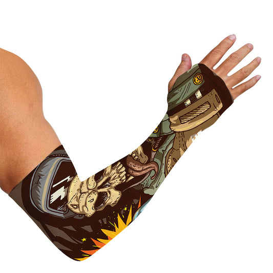 Dead Welder Print Sun Protection Arm Sleeves