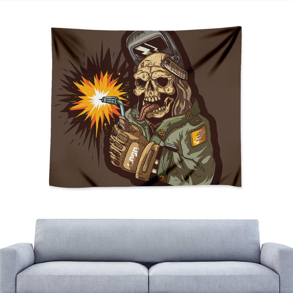 Dead Welder Print Tapestry