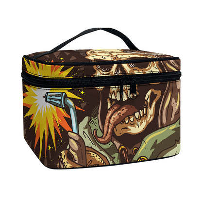 Dead Welder Print Travel Makeup Bag