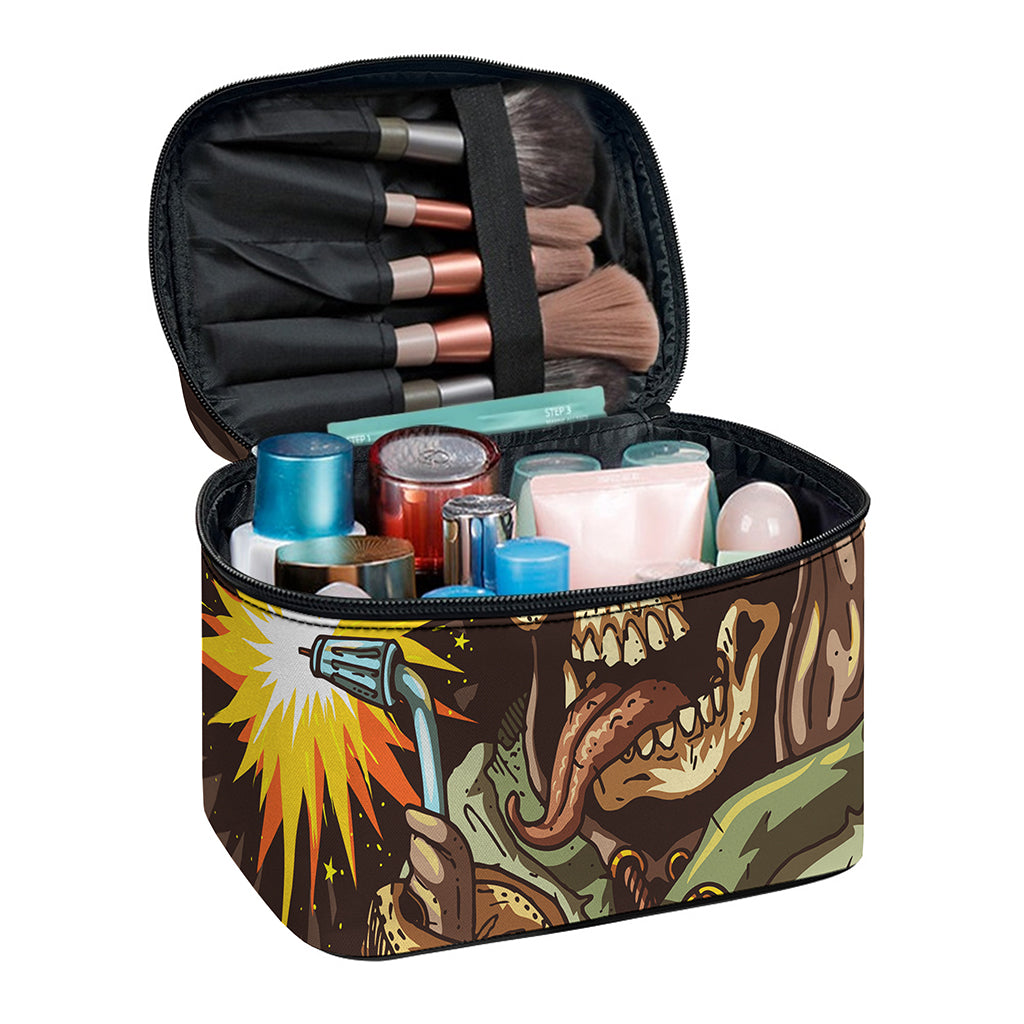 Dead Welder Print Travel Makeup Bag