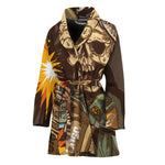 Dead Welder Print Women's Bathrobe
