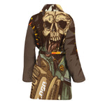 Dead Welder Print Women's Bathrobe