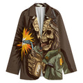 Dead Welder Print Women's Cotton Blazer
