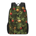 Decorated Christmas Tree Print 17 Inch Backpack