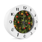 Decorated Christmas Tree Print Alarm Clock