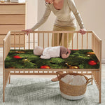 Decorated Christmas Tree Print Baby Crib Sheet