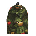Decorated Christmas Tree Print School Backpack