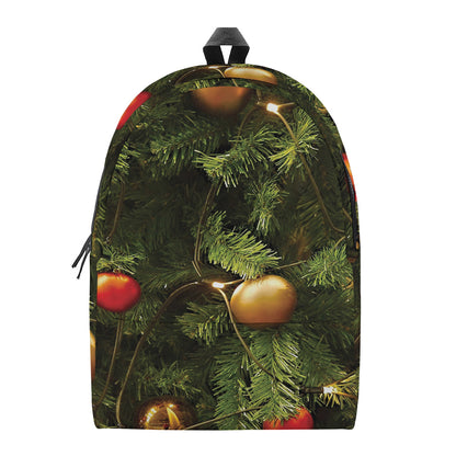 Decorated Christmas Tree Print Backpack