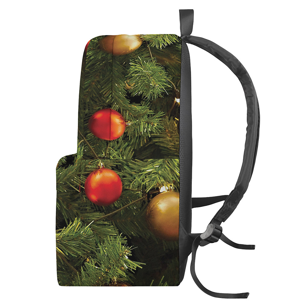 Decorated Christmas Tree Print Backpack