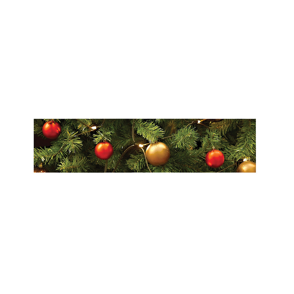 Decorated Christmas Tree Print Bed Runner