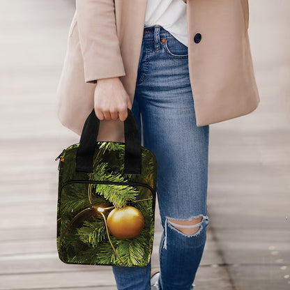 Decorated Christmas Tree Print Bible Tote Bag