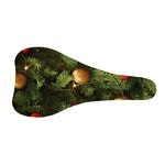 Decorated Christmas Tree Print Bicycle Seat Cover