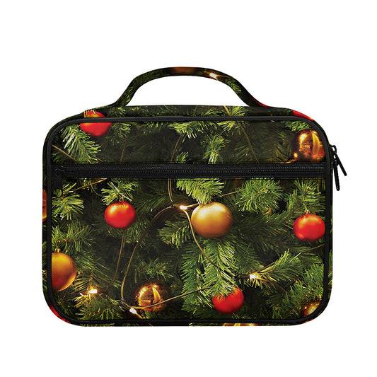 Decorated Christmas Tree Print Briefcase Bible Bag