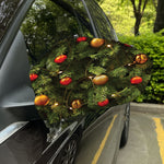 Decorated Christmas Tree Print Car Side Mirror Covers