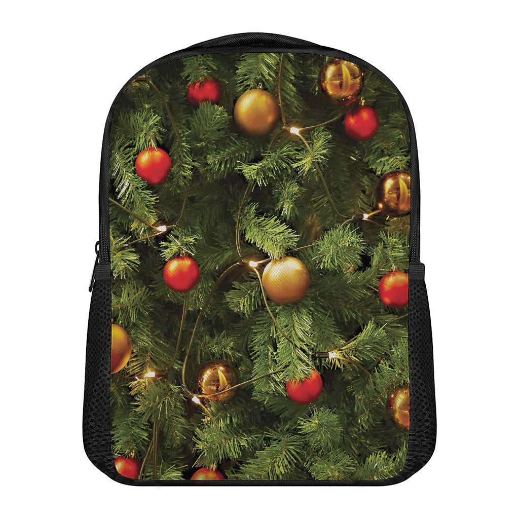 Decorated Christmas Tree Print Casual Backpack