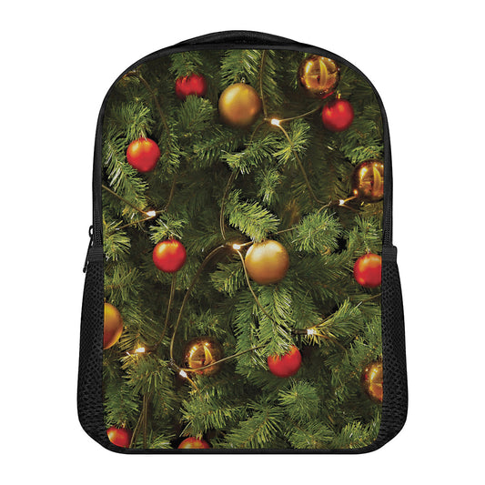 Decorated Christmas Tree Print Casual Backpack