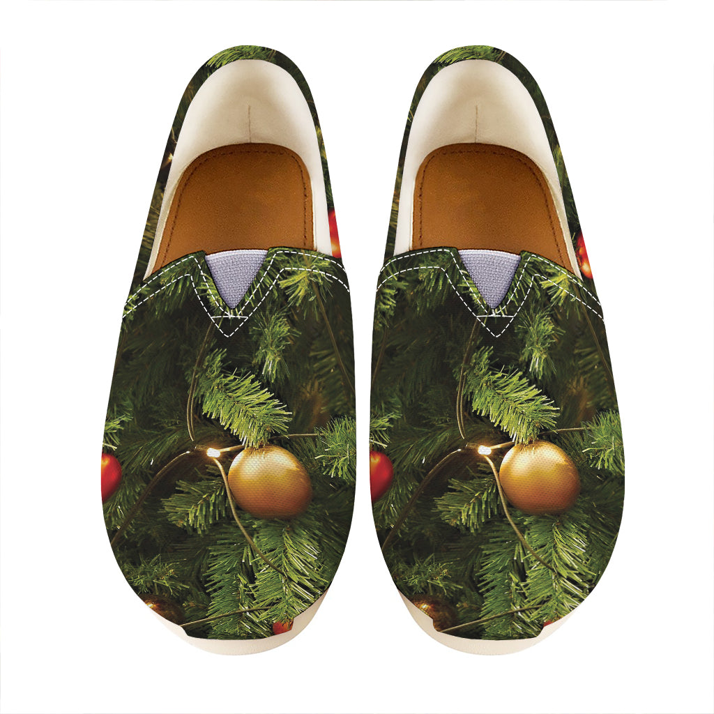 Decorated Christmas Tree Print Casual Shoes