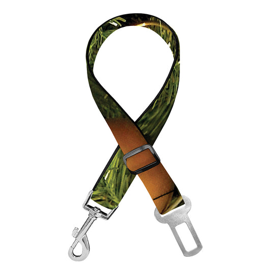 Decorated Christmas Tree Print Dog Seat Belt