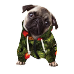 Decorated Christmas Tree Print Dog Zip Up Hoodie