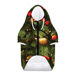 Decorated Christmas Tree Print Dog Zip Up Hoodie