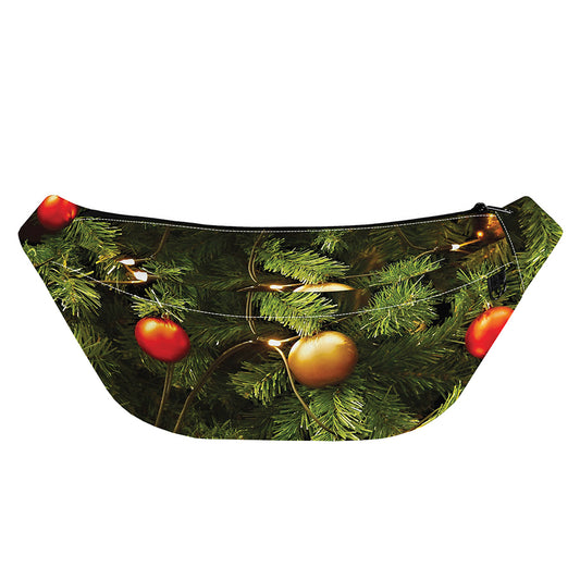 Decorated Christmas Tree Print Fanny Pack
