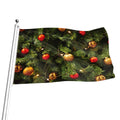 Decorated Christmas Tree Print Flag