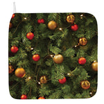 Decorated Christmas Tree Print Hand Towel