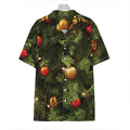 Decorated Christmas Tree Print Hawaiian Shirt