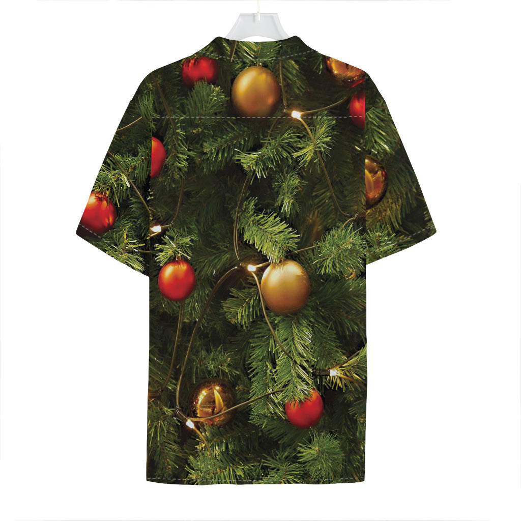 Decorated Christmas Tree Print Hawaiian Shirt