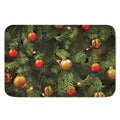 Decorated Christmas Tree Print Indoor Door Mat