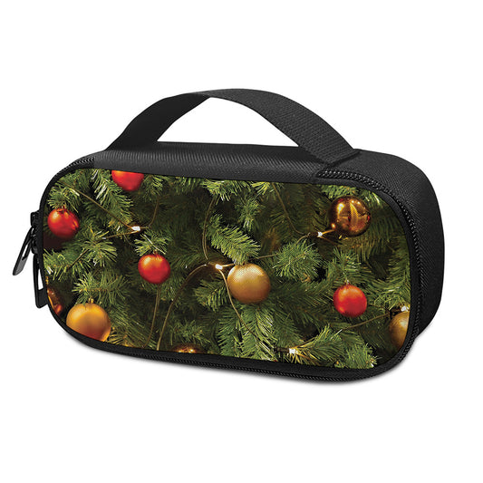 Decorated Christmas Tree Print Insulin Cooler Travel Case
