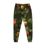 Decorated Christmas Tree Print Jogger Pants